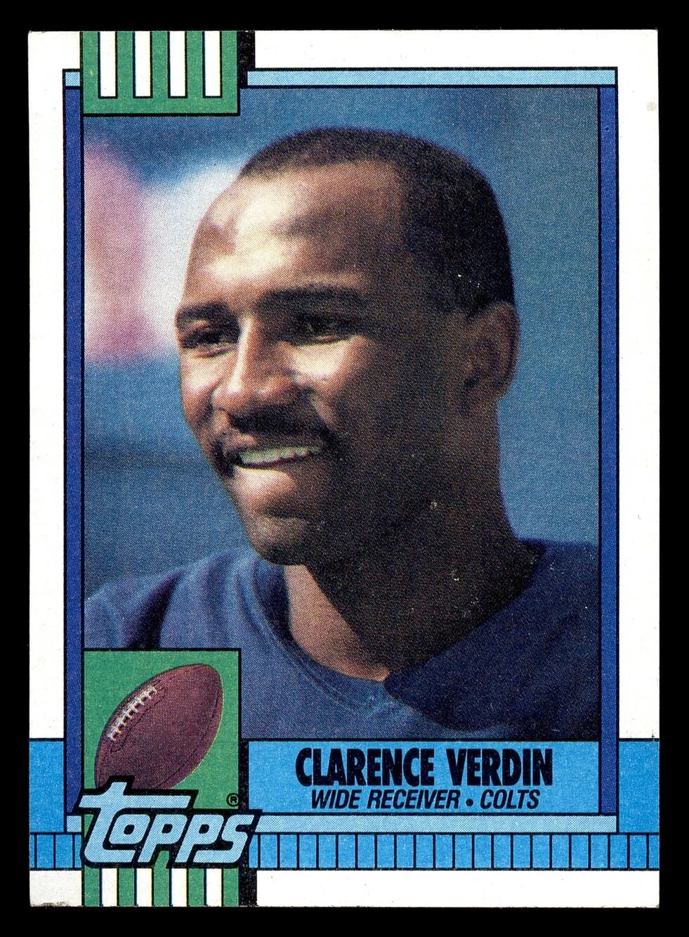 1990 Topps #307 Clarence Verdin Football Card